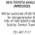 2015 Toyota Avalon (Wrecked)