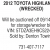 2012 Toyota Highlander (Wrecked)
