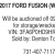2017 Ford Fusion (Wrecked)