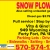 Snow Plowing