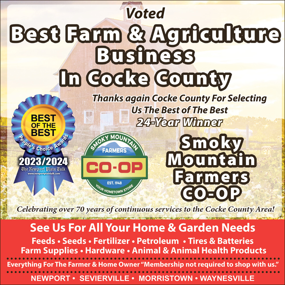 Best Farm & Agriculture Business, Smoky Mountain Farmers Co-Op, Newport, TN