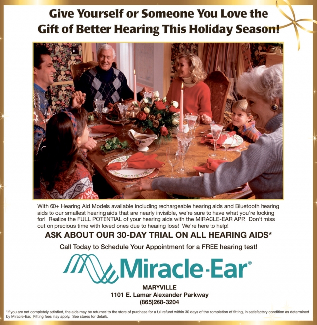 Give Yourself or Someone You Love the Gift of Better Hearing this Holiday Season!, Maryville Miracle-Ear Center , Maryville, TN