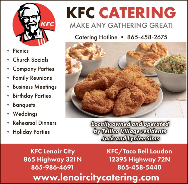 Catering Services, KFC Catering - Lenoir City / Loudon, Loudon, TN