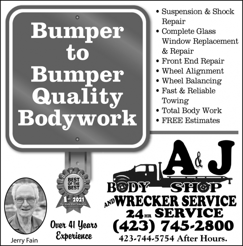 Bumper to Bumper Quality Bodywork
