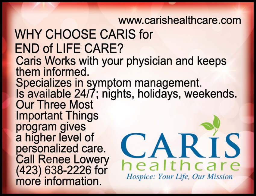 Why Choose Caris for End of Life Care?