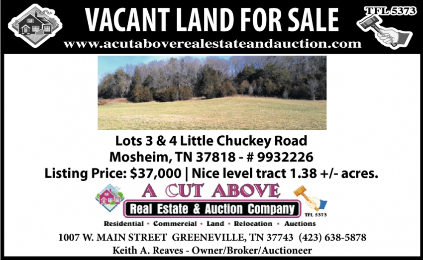 Vacant Land For Sale