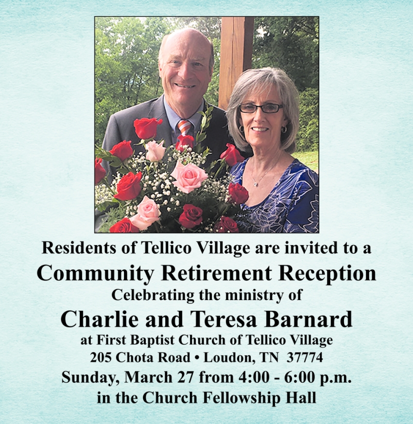 Community Retirement Reception
