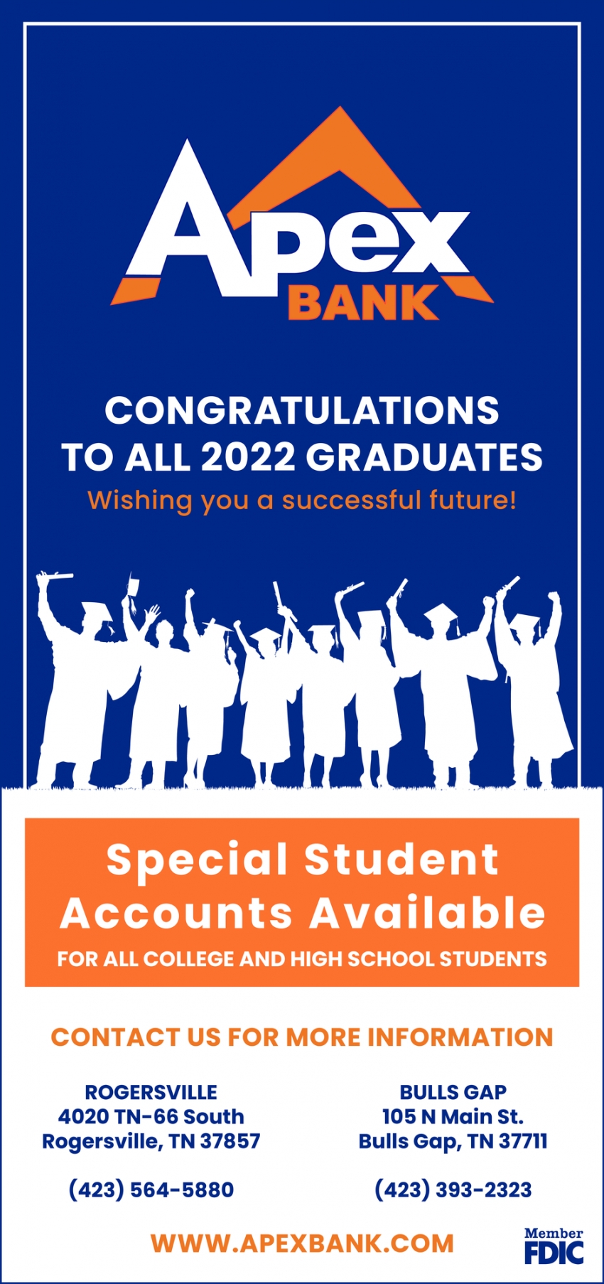 Special Student Accounts Available