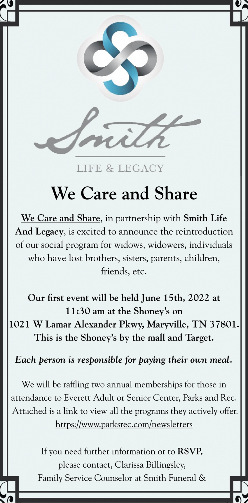 We Care and Share