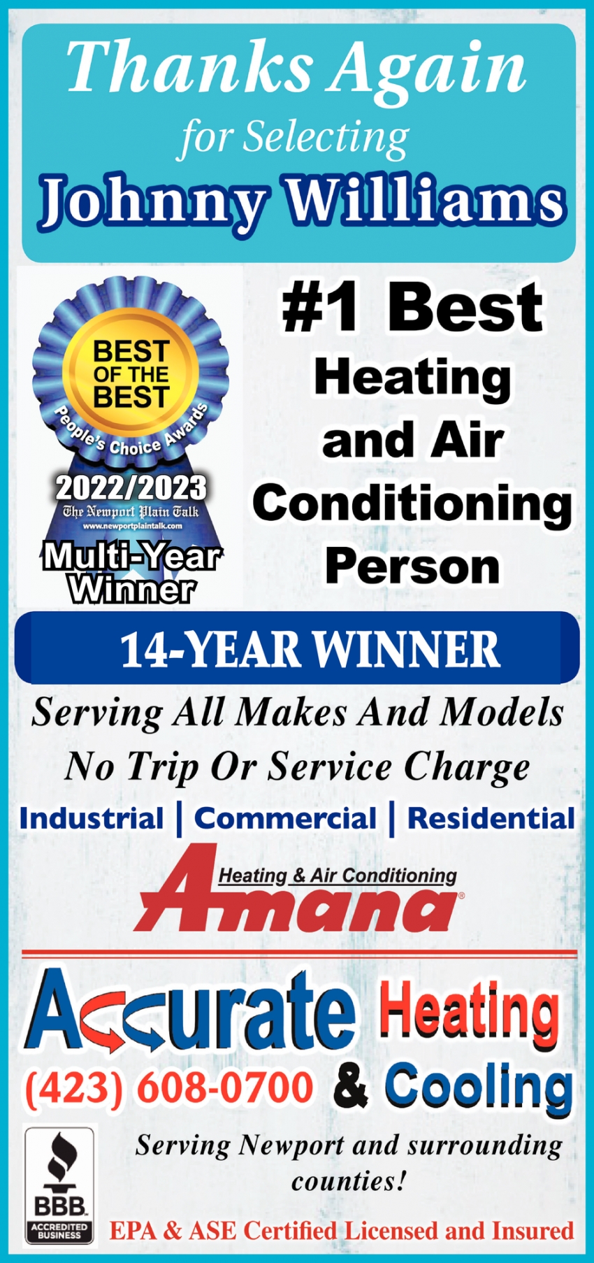 #1 Best Heating and Air Conditioning Person