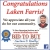 Congratulations Laken Farris!