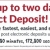 Get Paid up Two Days Early with Direct Deposit
