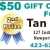 $50 Gift Certificate for Tanning