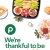 We're Thankful To Be At Your table