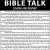 Bible Talk