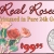 Real Roses Trimmed in Pure 24 K Gold