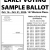 Early Voting Sample Ballot