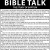 Bible Talk