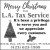 Merry Christmas from L.A. Tax Service 