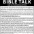 Bible Talk