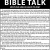 Bible Talk