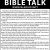 Bible Talk