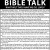 Bible Talk