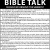 Bible Talk