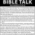 Bible Talk