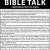 Bible Talk