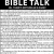 Bible Talk