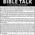 Bible Talk