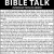 Bible Talk