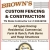 Custom Fencing & Construction