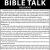 Bible Talk