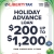 Holiday Advance Loan