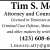 Attorney and Counselor at Law