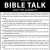 Bible Talk