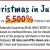 Christmas in July Rate Special