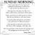 Sunday Morning