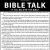 Bible Talk