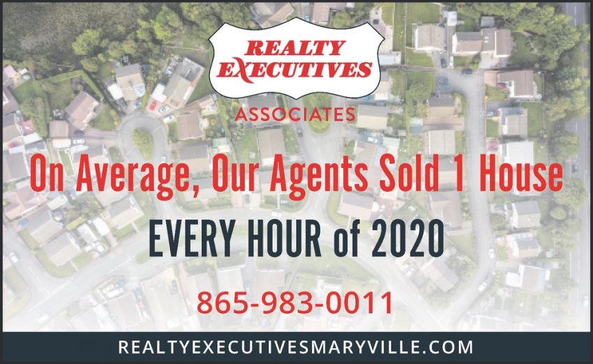 On Average, Our Agents Sold 1 House Every Hour of 2020