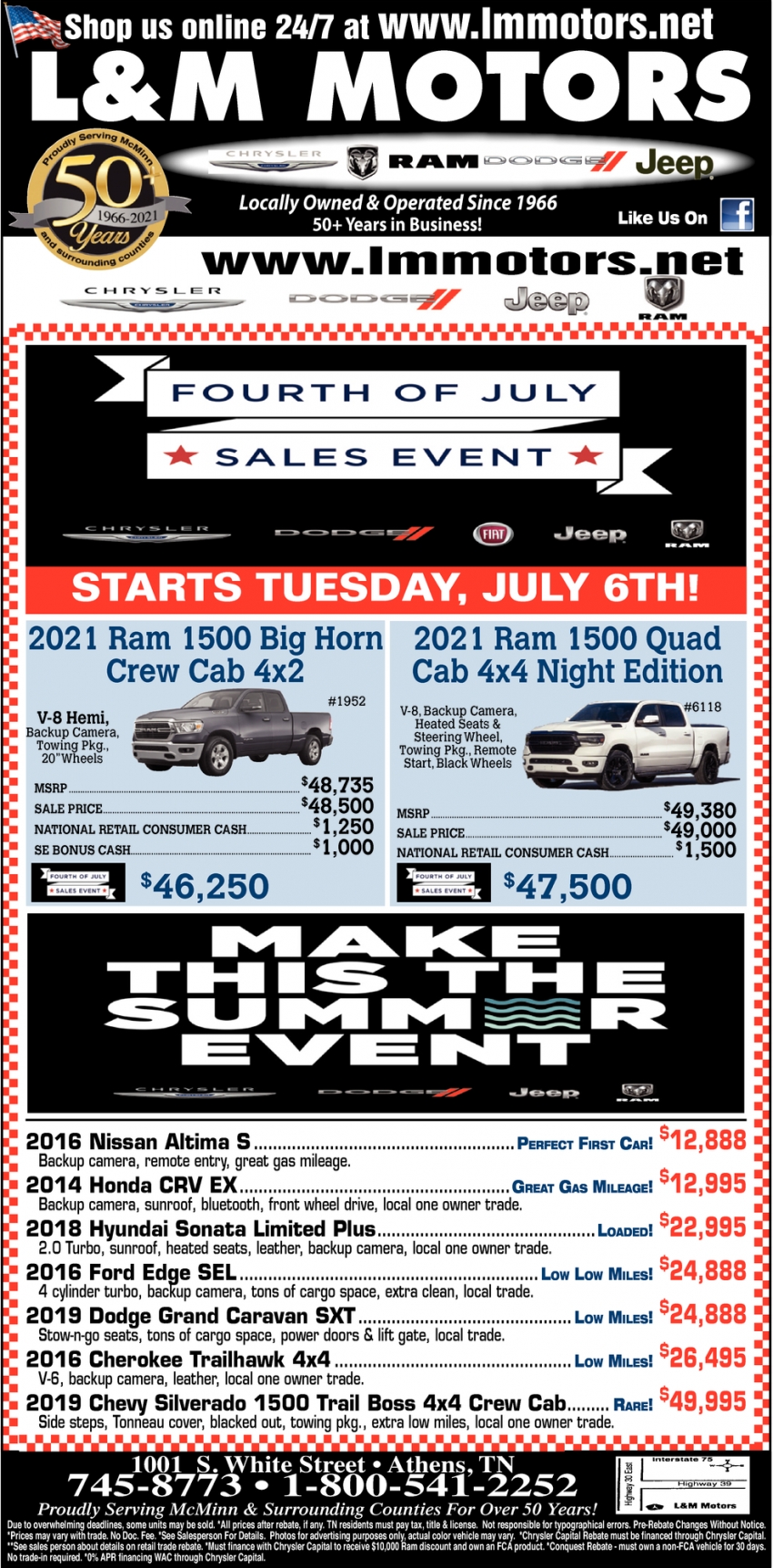 Fourth Of July Sales Event
