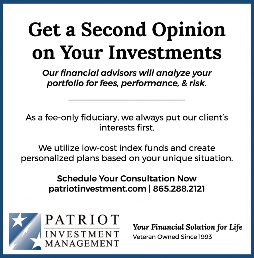 Get a Second Opinion On Your Investments