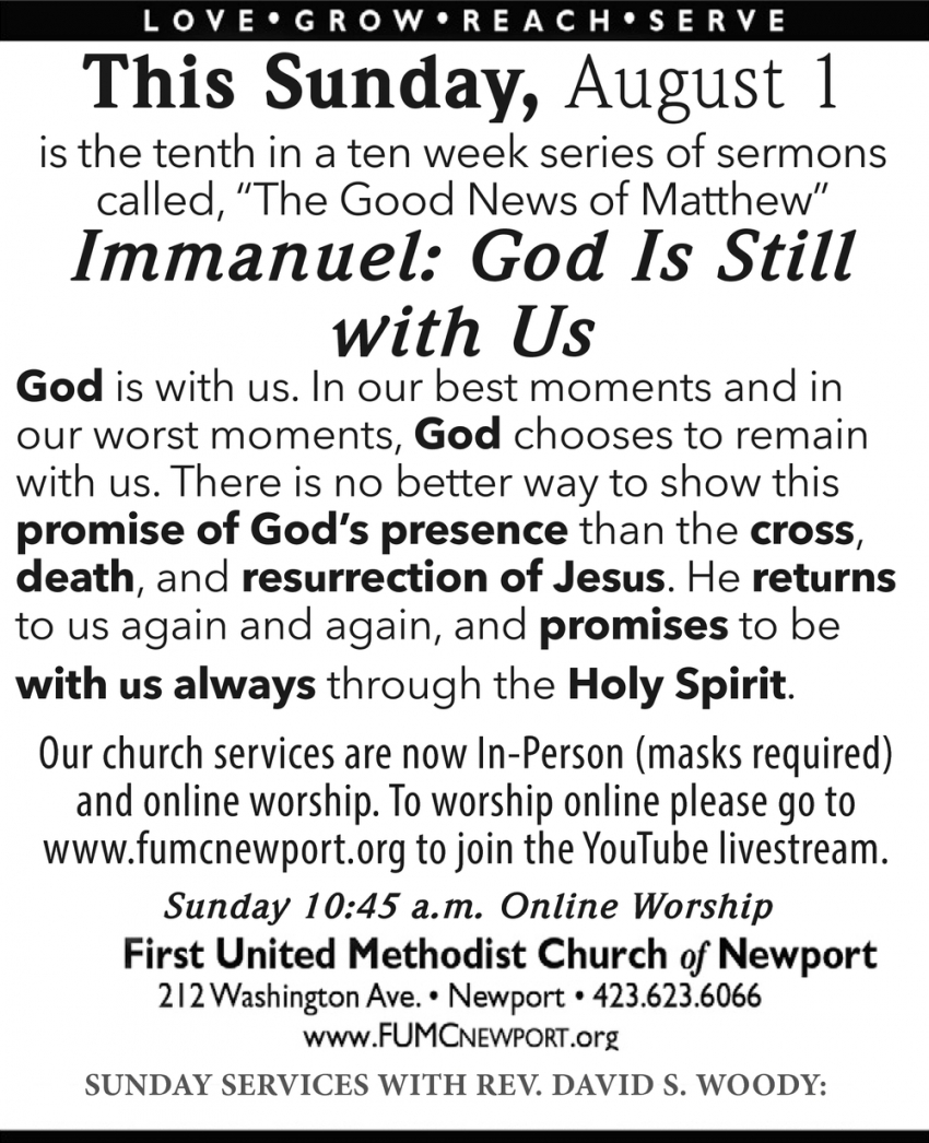 Immanuel: God Is Still With Us