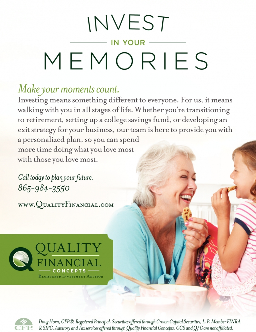 Invest In Your Memories