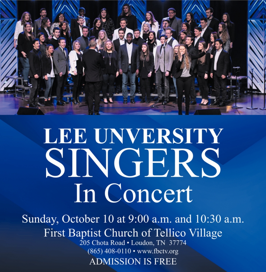 Lee University Singers In Concert