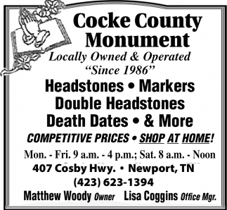 Cocke County Monument