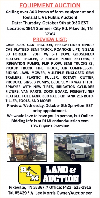RLM Land and Auction