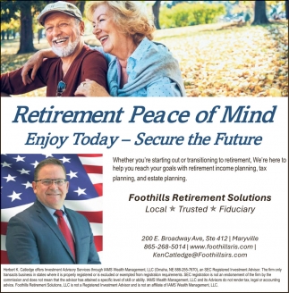 Ken Catledge - Foothills Retirement Solutions